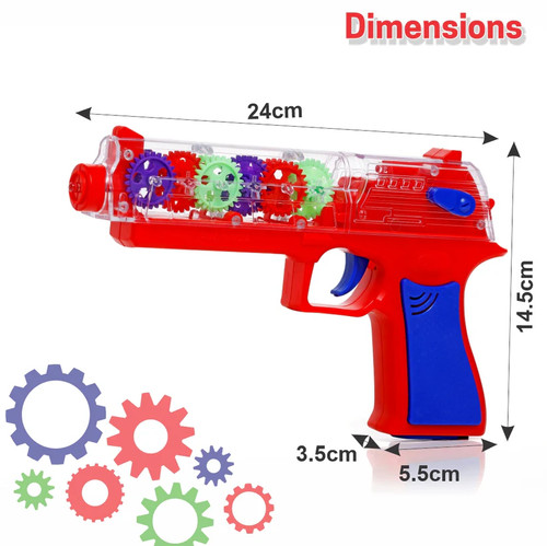 Transparent Gear Toy-Gun for Kids | DREAMECIA
