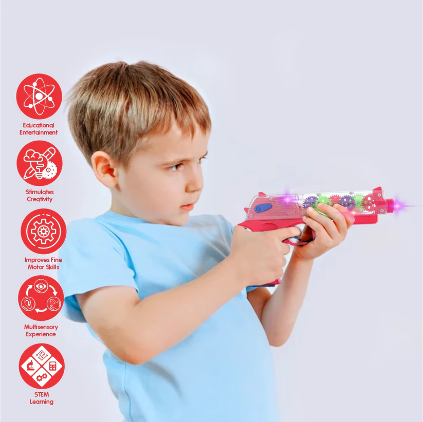 Thumbnail: Transparent Gear Toy-Gun for Kids