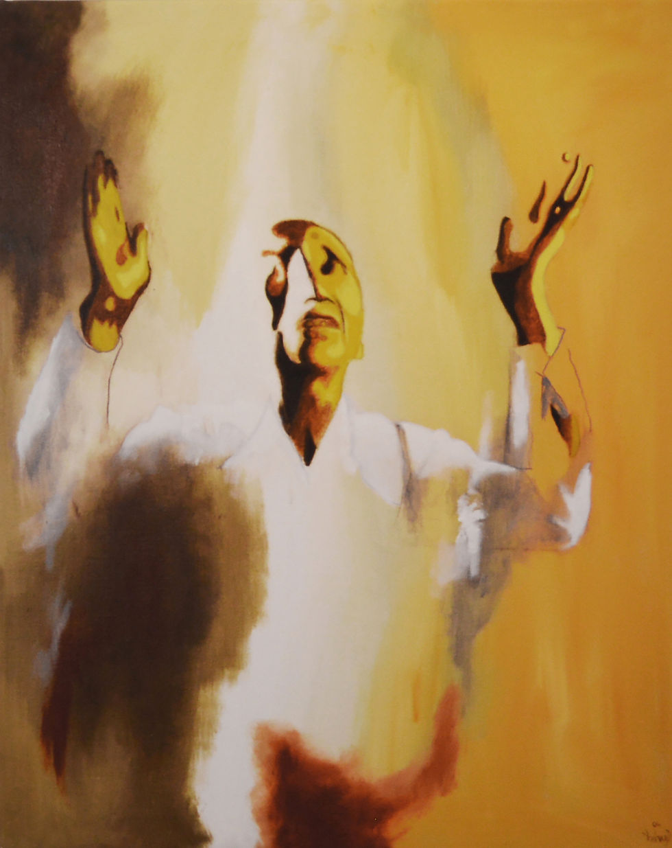 Thumbnail: Call to the sky, Giclée print of original painting by Volkvard, Jorgen Folkersen, Front view