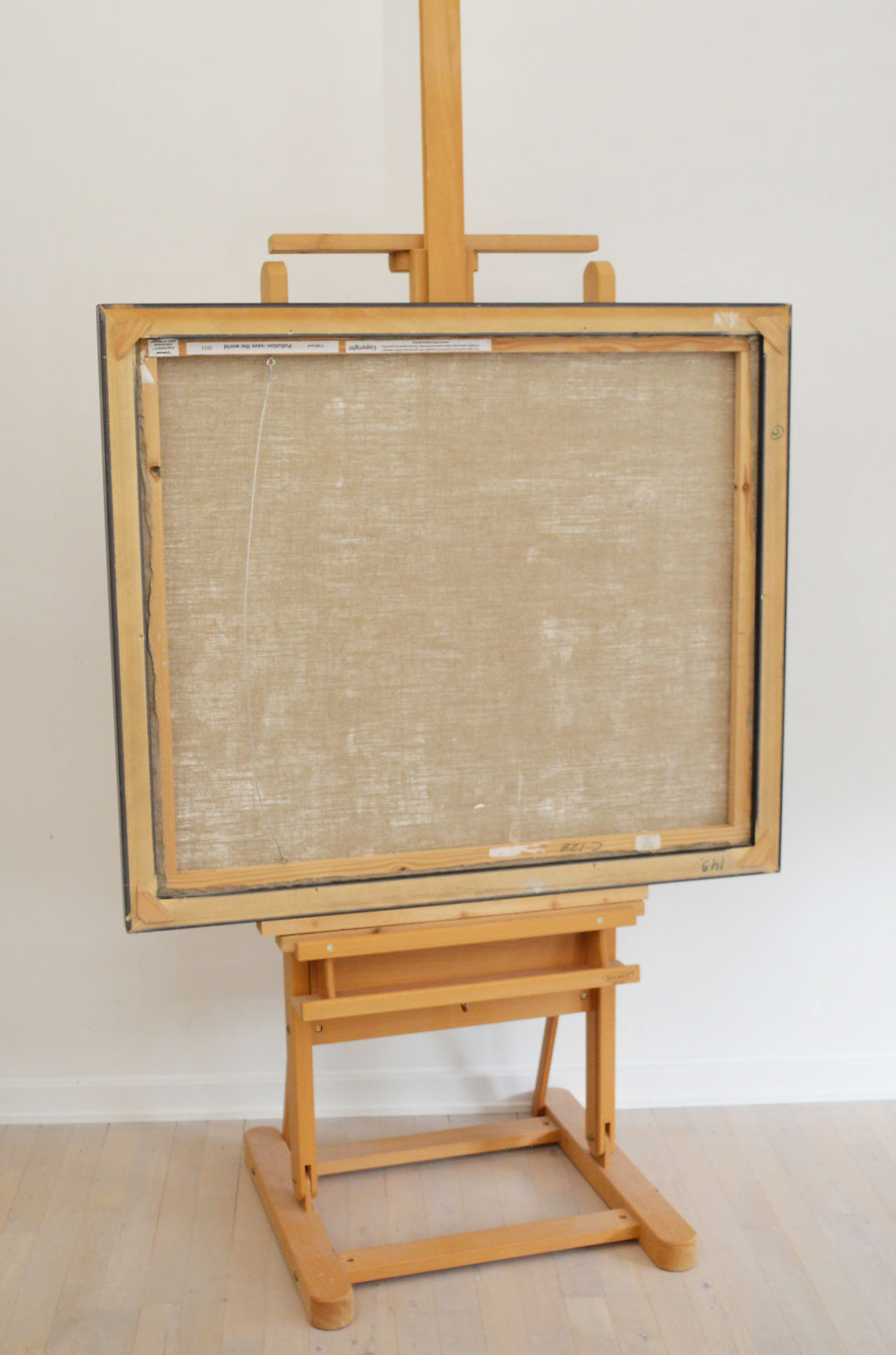 Thumbnail: Save world, Giclée print of original painting by Volkvard, jorgen folkersen, Back view