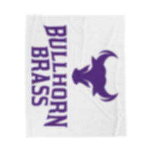 Bullhorn Brass Velveteen Plush Blanket 