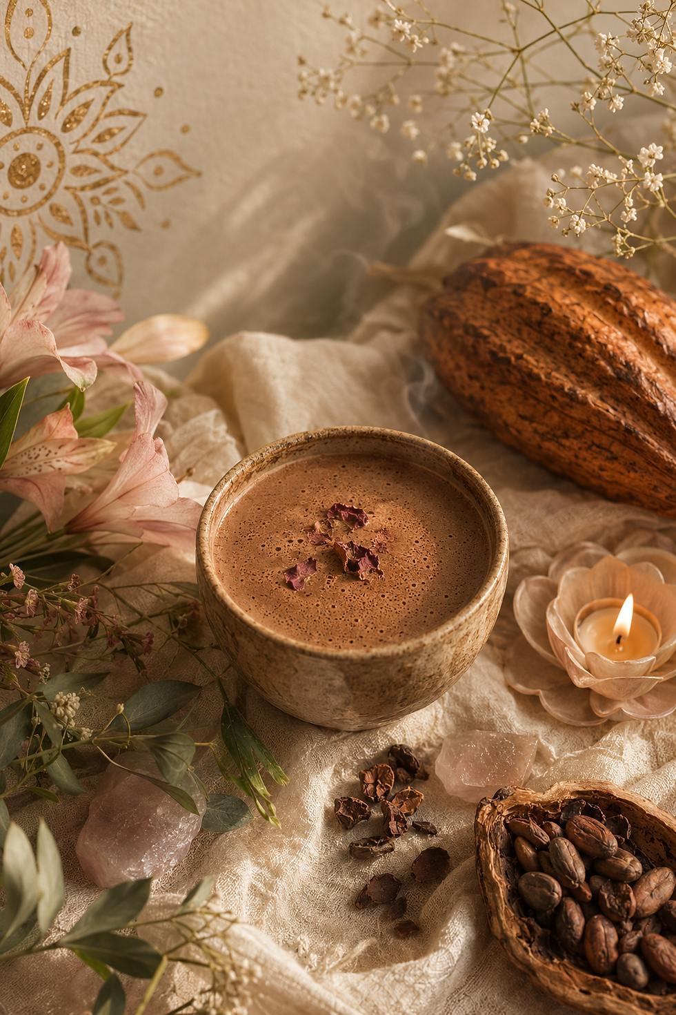La théobromine dans le cacao sacré : une énergie profondément différente du café On t'explique pourquoi ? 
