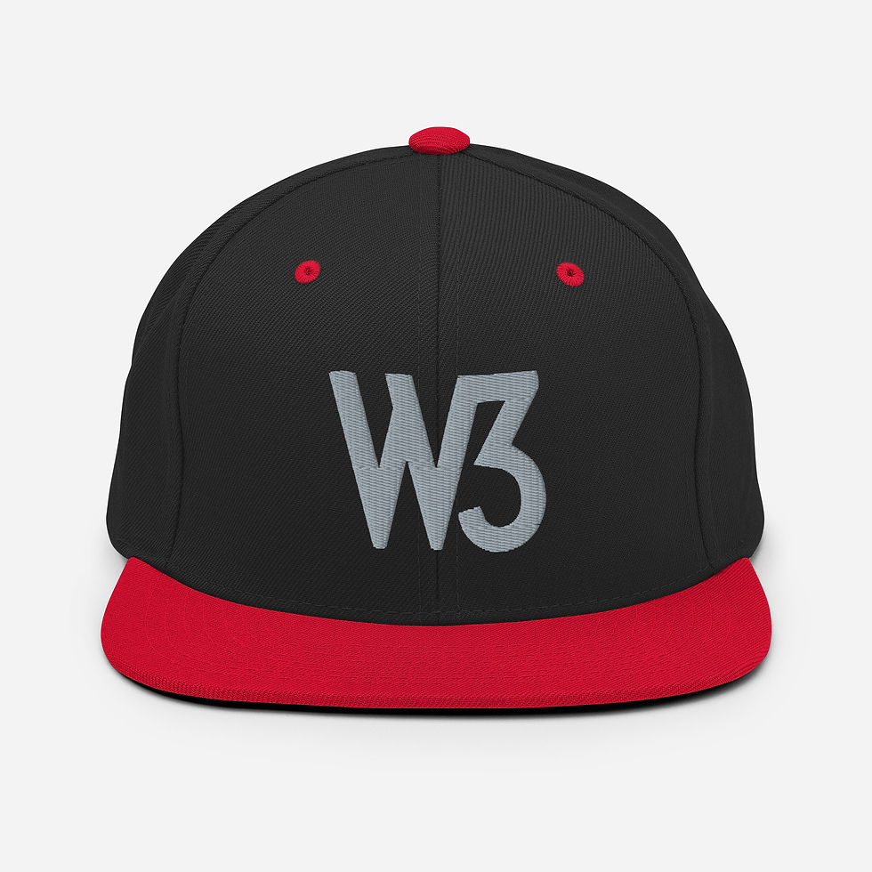 Thumbnail: W3 - Flatbill Snapback Hat