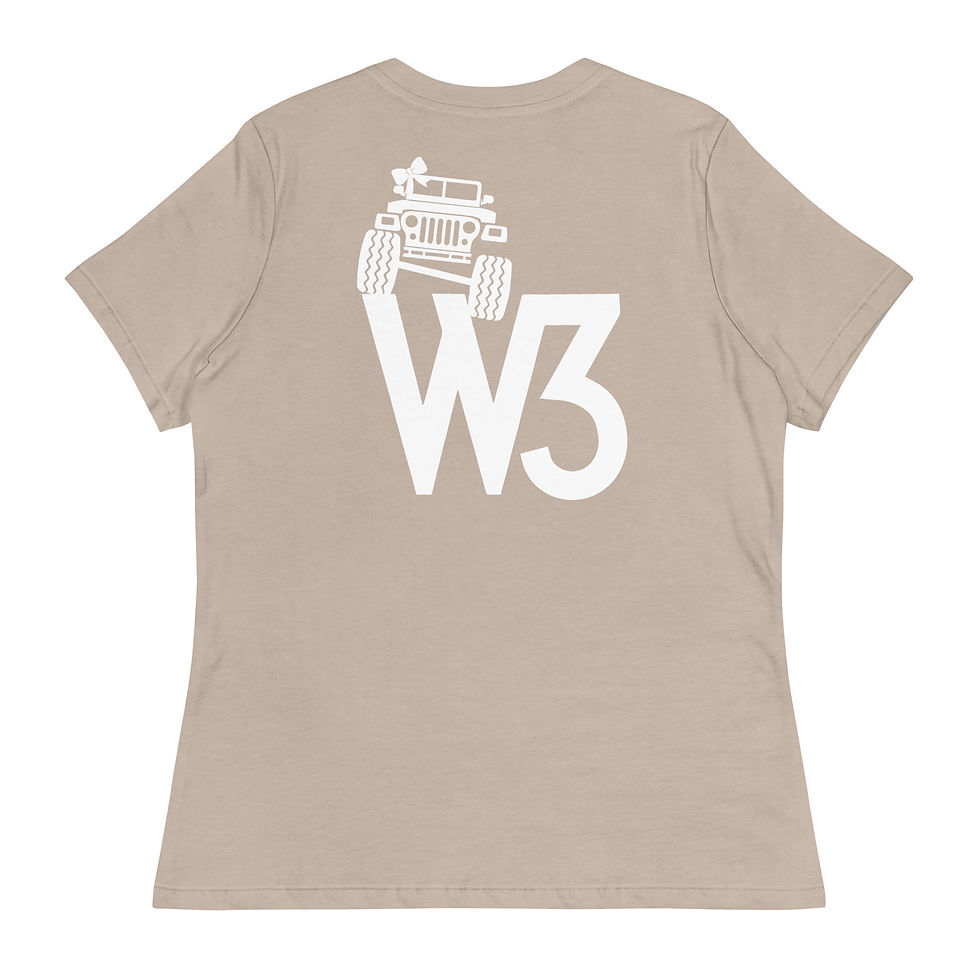 Thumbnail: Wenches W3 Front & Back - Women's Relaxed Fit T-Shirt