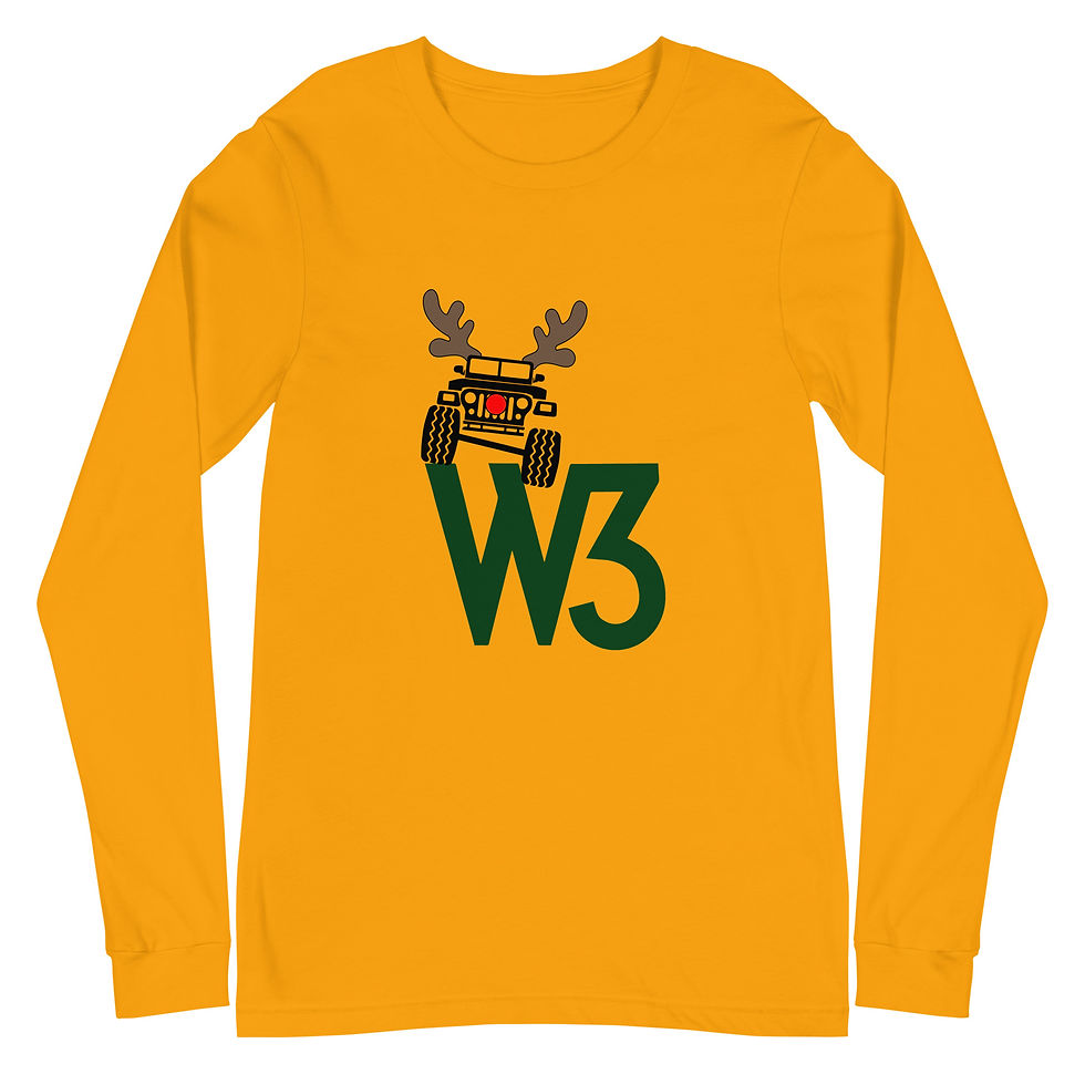 Thumbnail: W3 Reindeer - Unisex Long Sleeve Tee