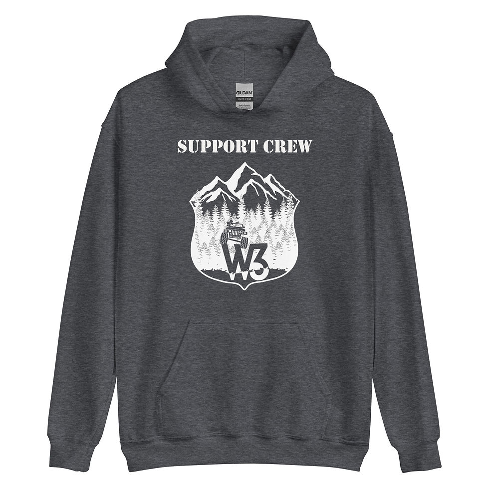 Thumbnail: W3 Support Crew - Unisex Pullover Hoodie