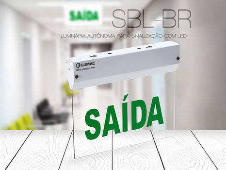 Atenção às placas de Sinalização de Emergência
