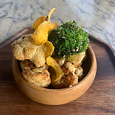 Broccoli and cauliflower hash
