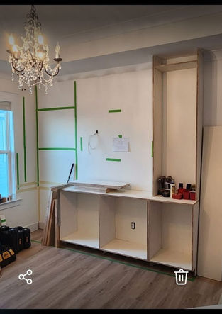 Summerville- 2nd Floor Remodel_ Entertainment Wall_Accent Wall