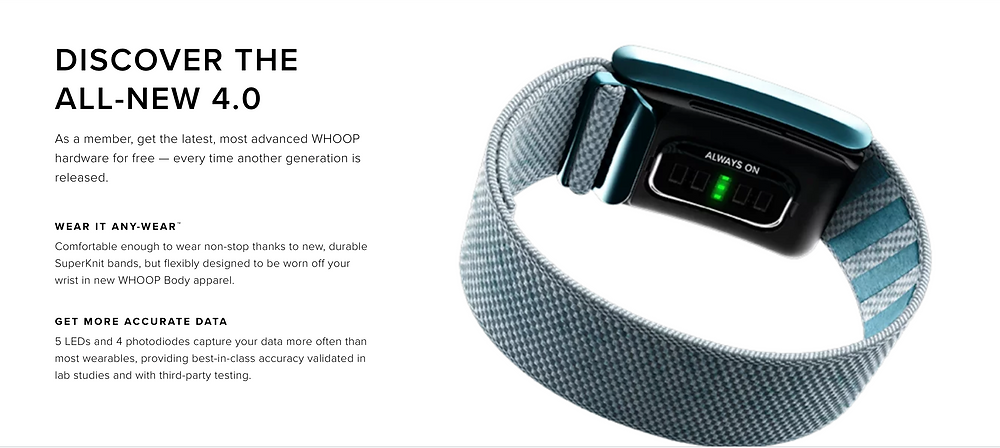 New Whoop 4.0 Live