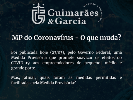 MP do coronavírus - O que muda?