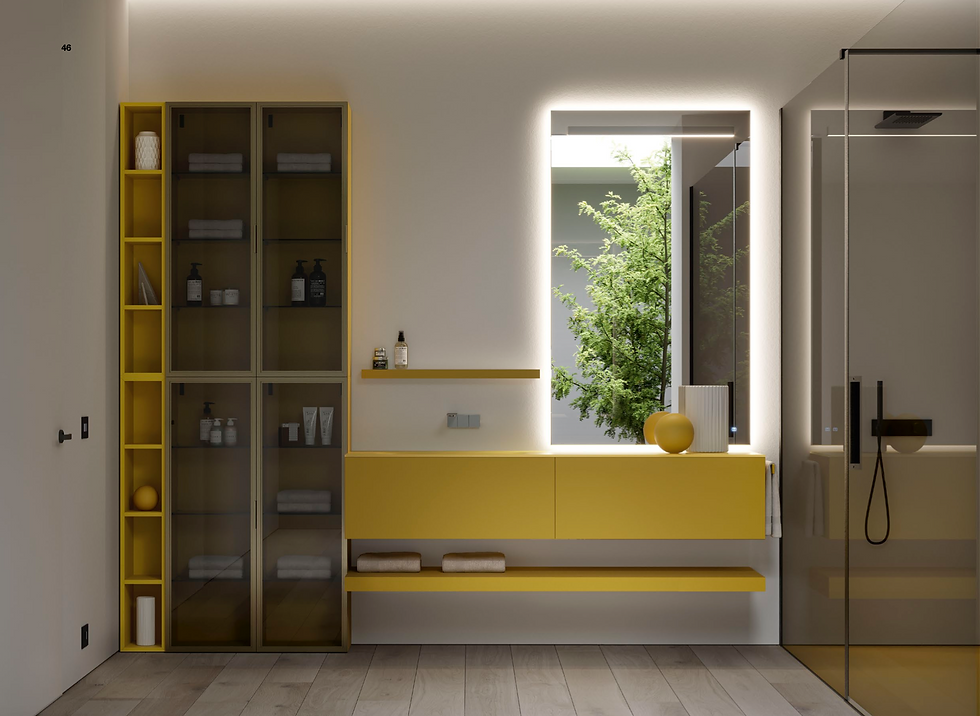 Mobile da bagno dogma giallo idea group