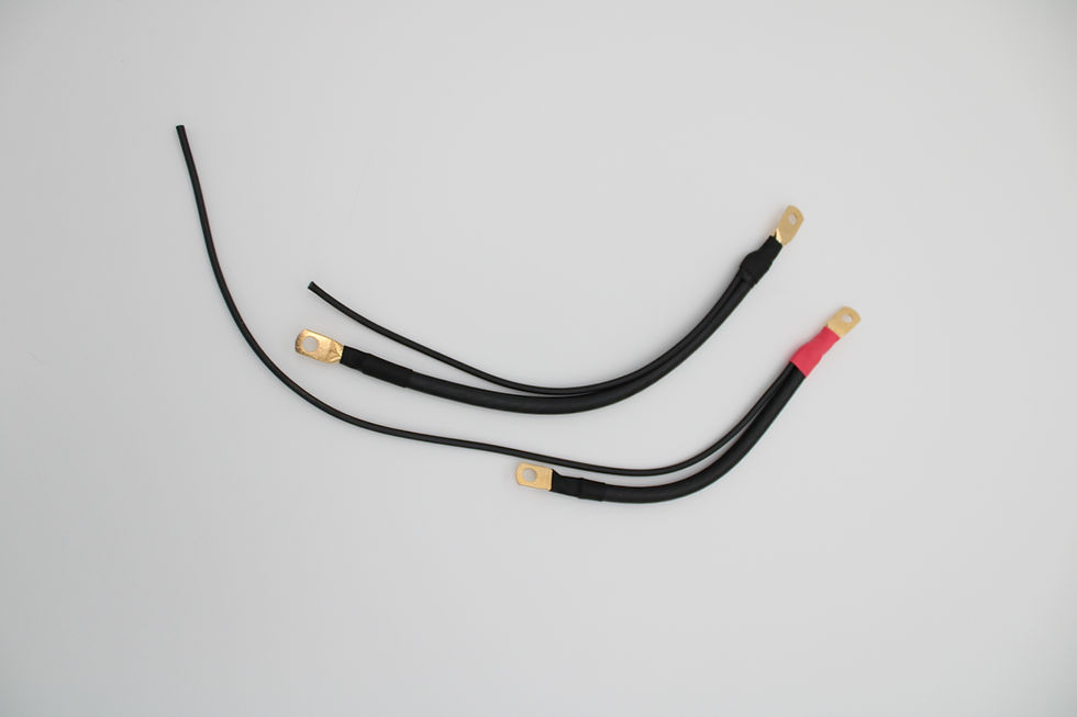 09-16 FLH Touring Models Battery Cable Kit 13" with 12" Aux/9" with 19" Aux