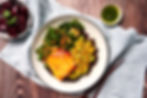 Honey miso glazed salmon bowl