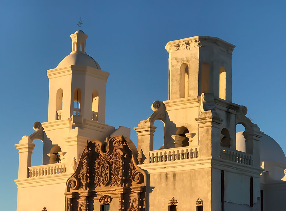 San Xavier at Golden Hour
