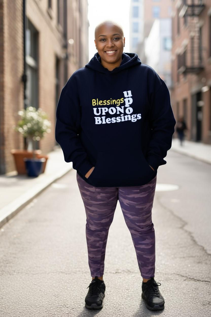 Medium unisex Blessings upon Blessings Back Hoodie