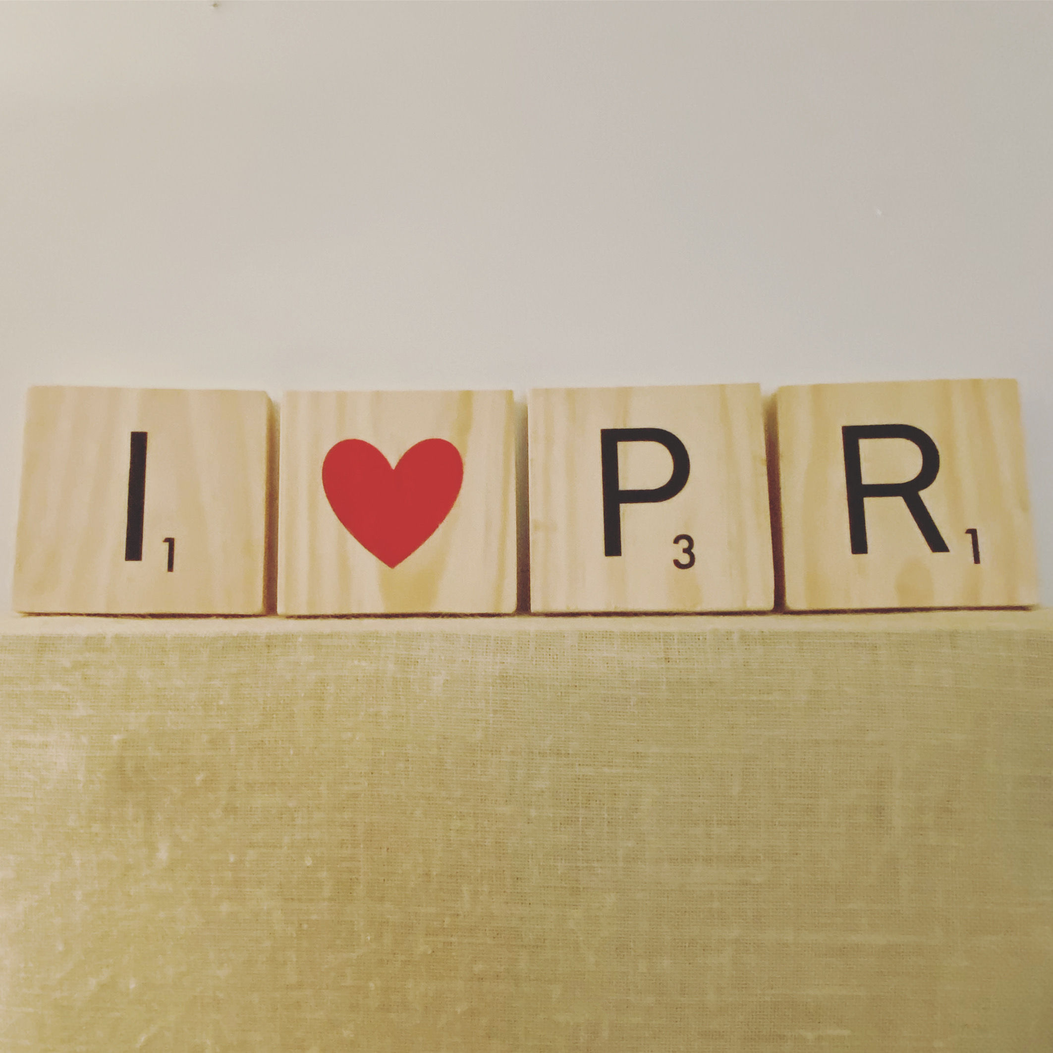 Handmade Scrabble Sign