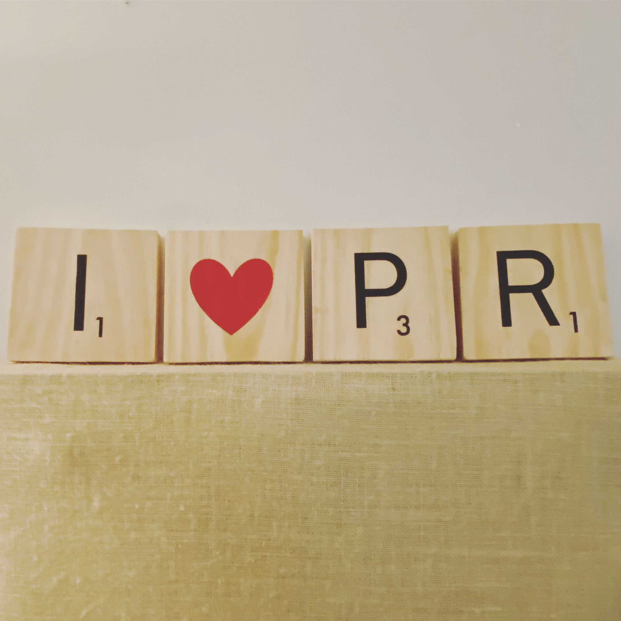 Handmade Scrabble Sign