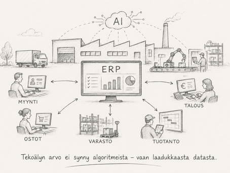 AI valmistavassa teollisuudessa – käytännön hyötyjä ERP avulla