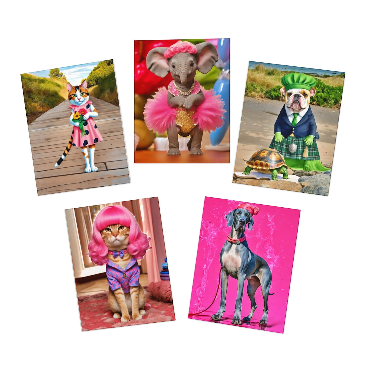 Multi-Design Greeting Cards (5-Pack)