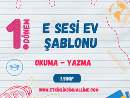 e Sesi Ev Etkinliği Şablonu