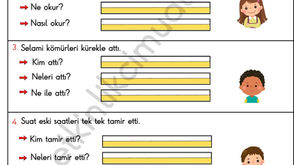 ‘’ S ‘’ Sesi Okuma Anlama Etkinliği | 1. Sınıf