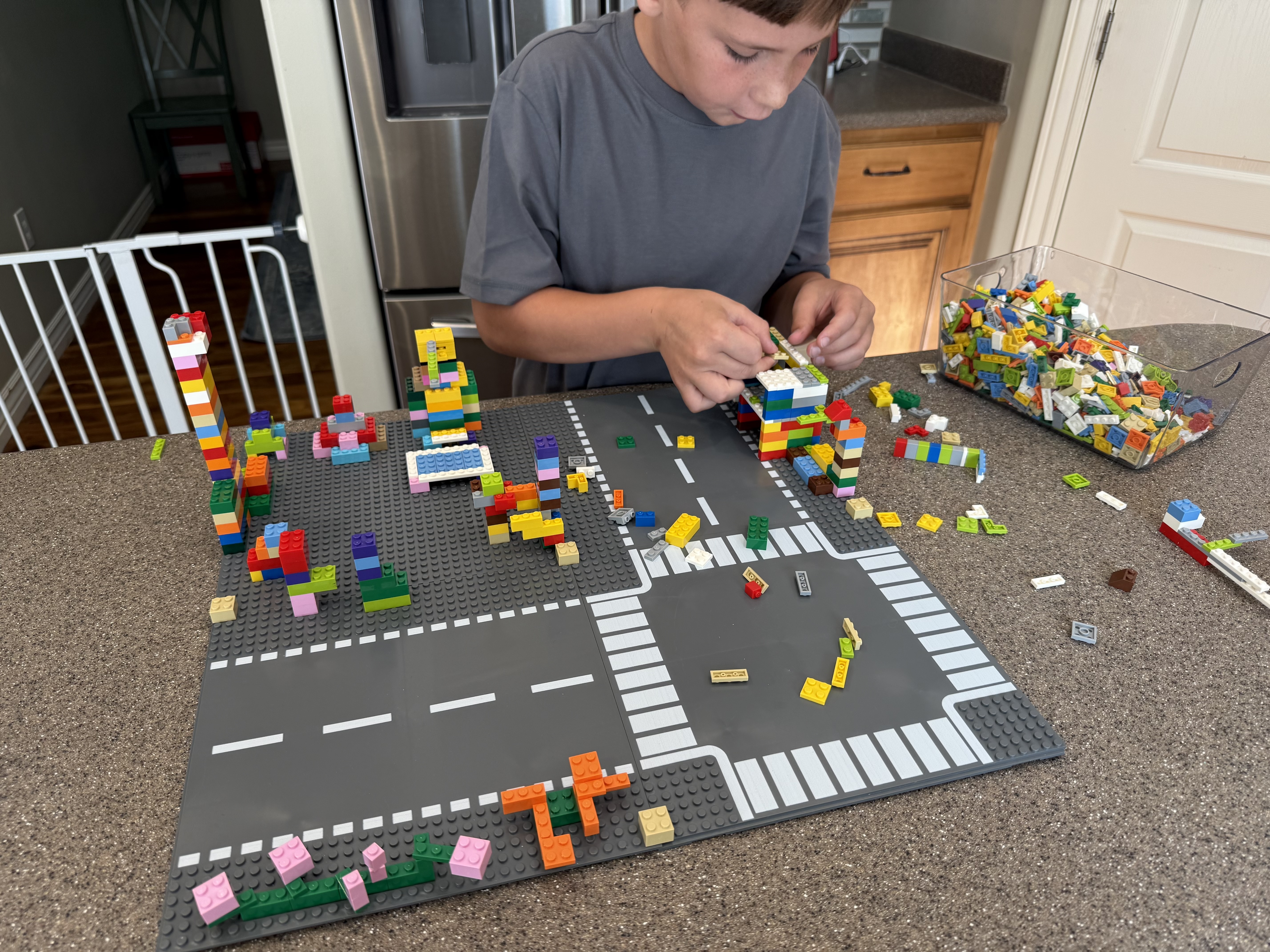 Brick building with slab dream lab gray starter pack baseplates