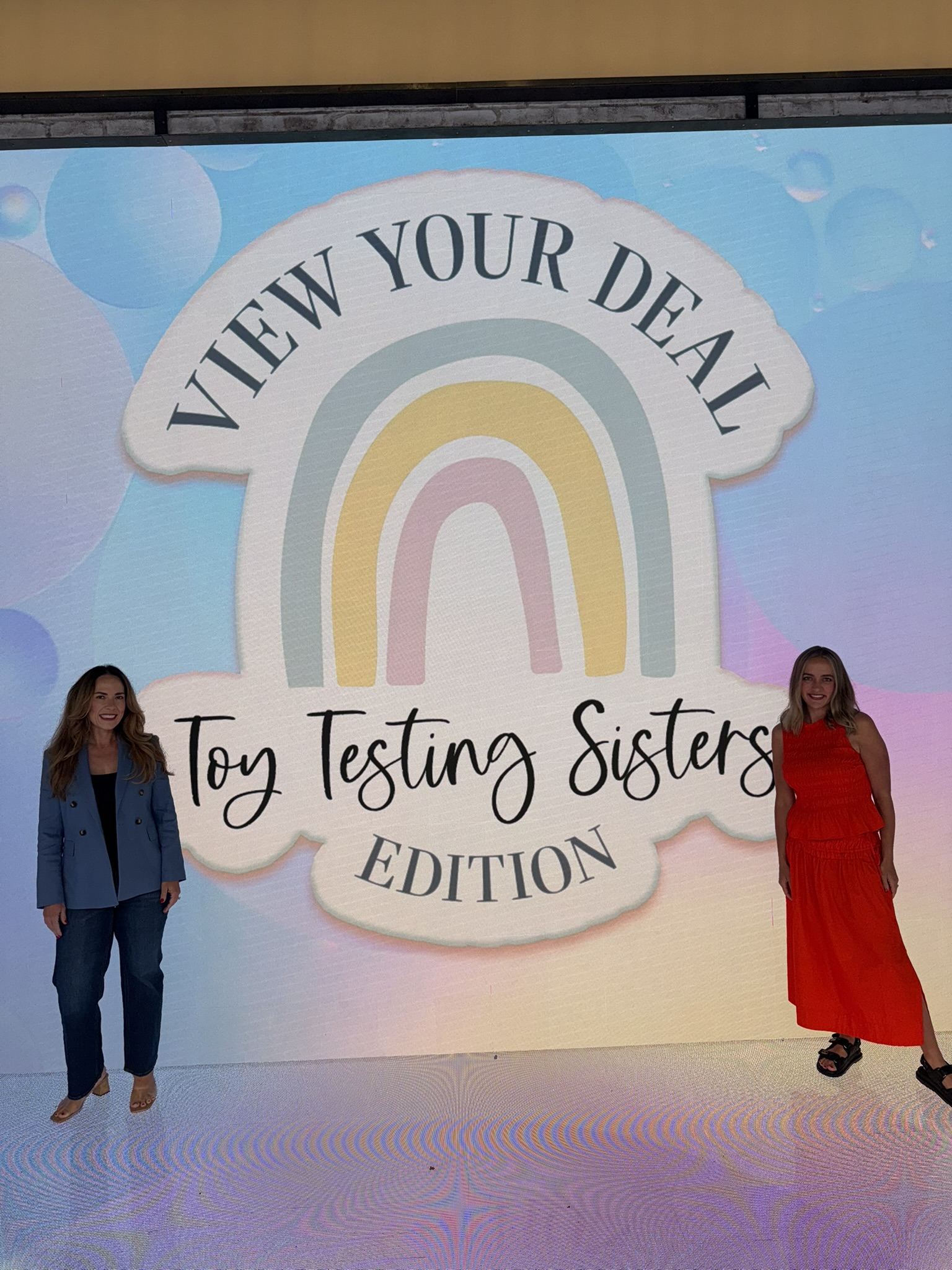 The View set with the Toy Testing Sisters banner