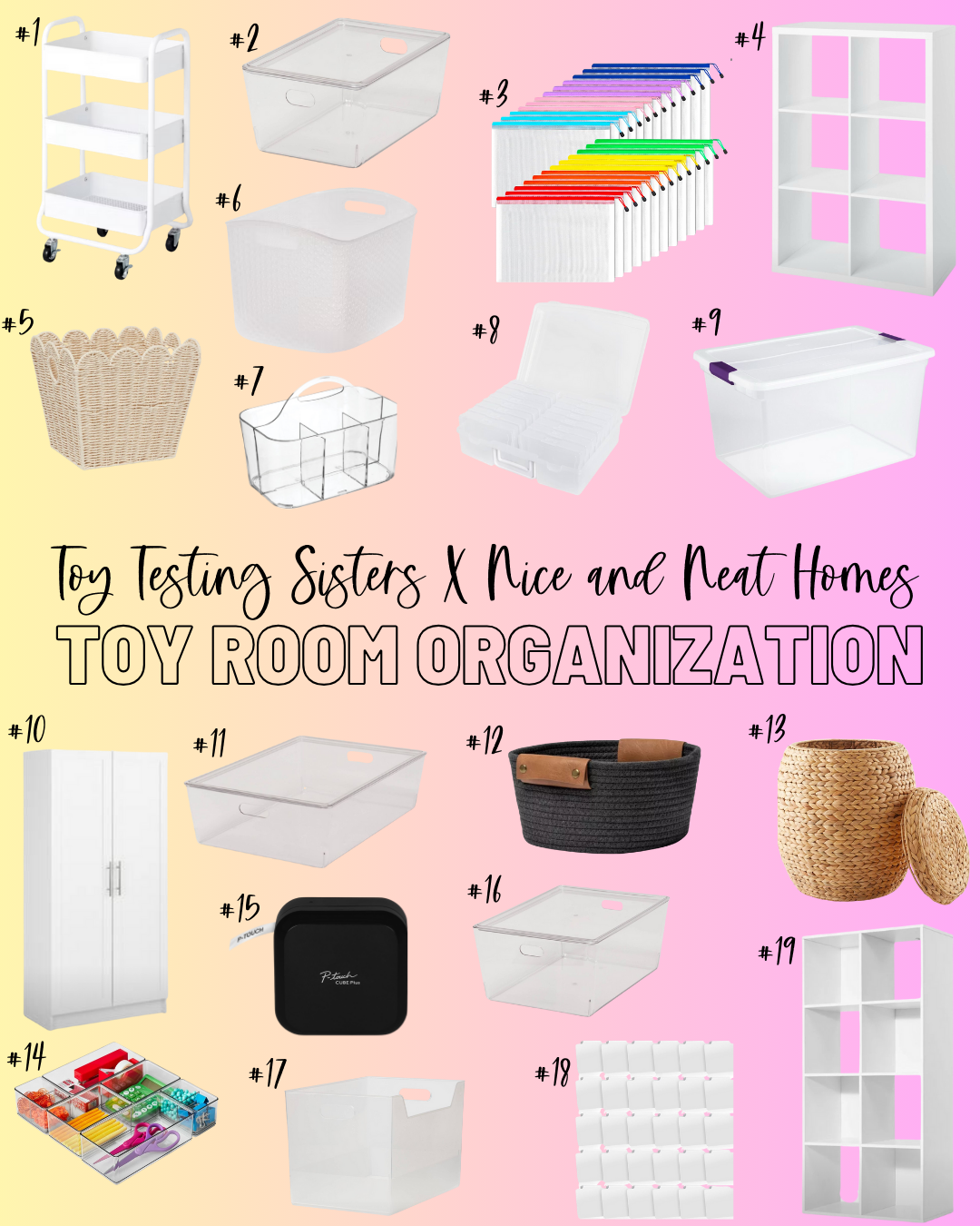 Toy Room Organization Makeover by Toy Testing Sisters