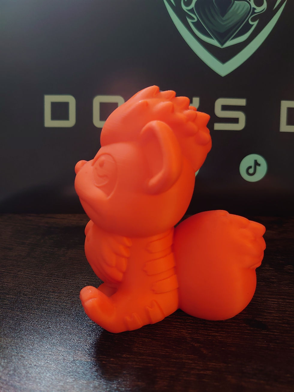 Thumbnail: Pokémon 10 cm 3D Printed Growlithe Figure Left View