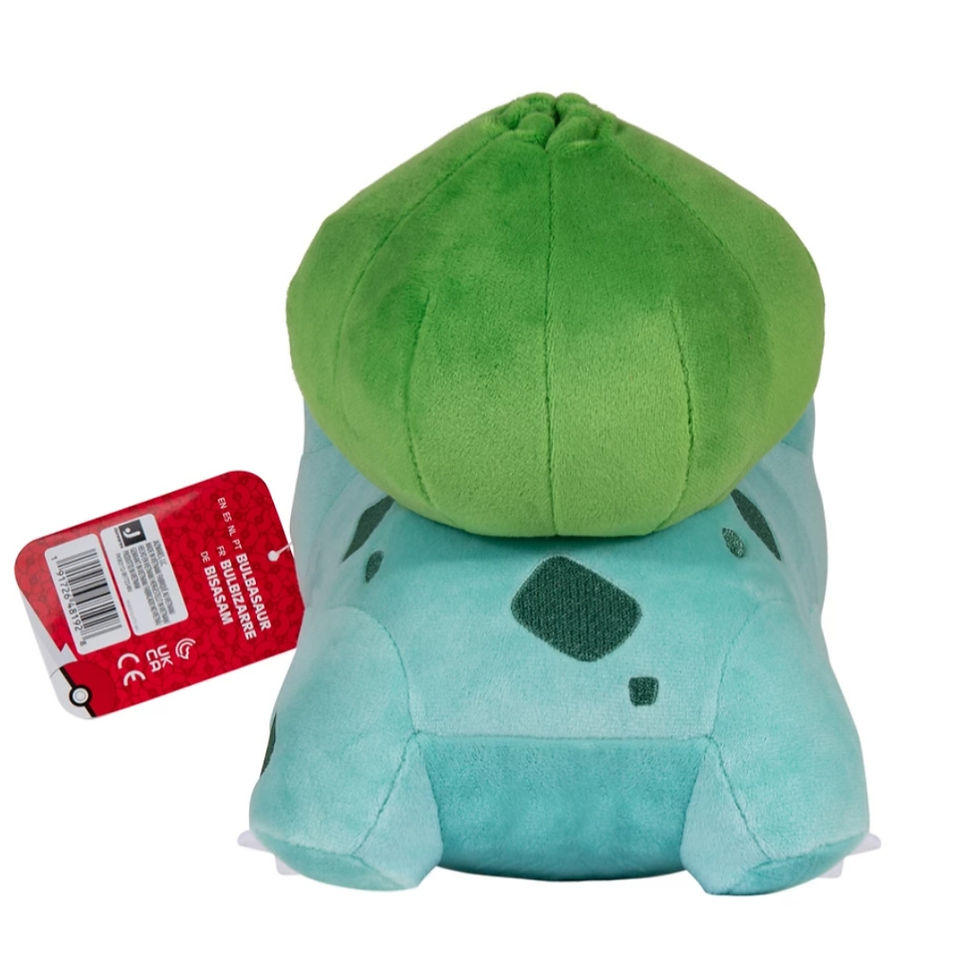 Thumbnail: Pokémon Bulbasaur 12 Inch Plush Rear View