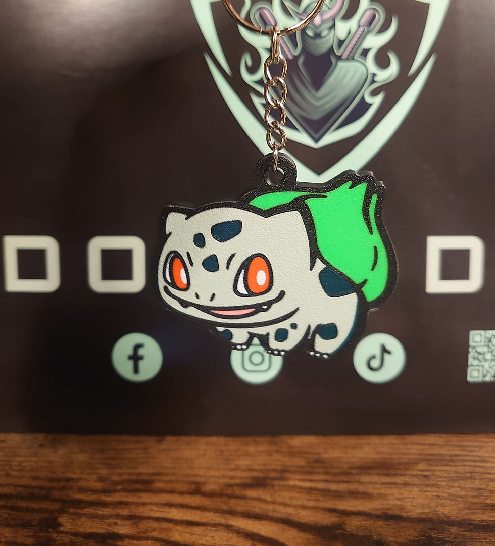 Thumbnail: Pokémon Bulbasaur 6.5cm Keychain Hanging