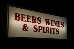 Beers, wines & Spirits Sign (2)