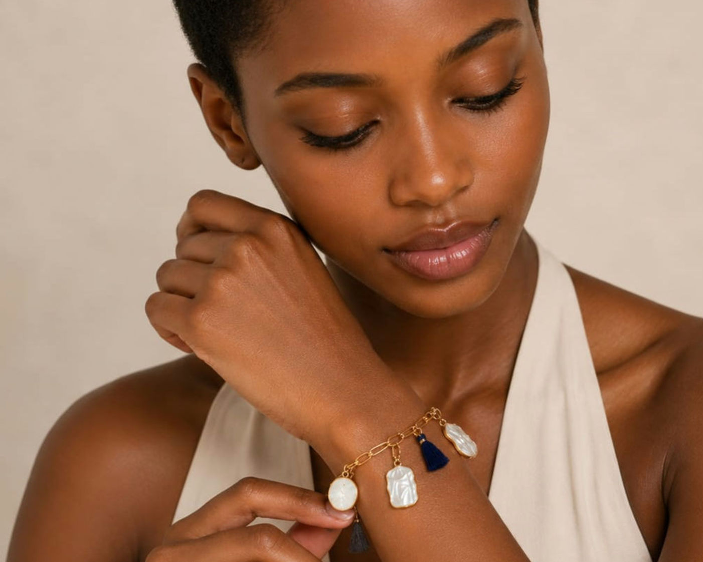 Golden Pearl Treasure Bracelet