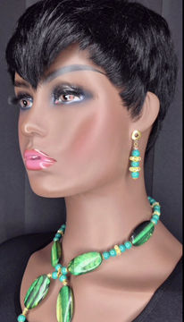 Thumbnail: Tiger Eyes Necklace Set 