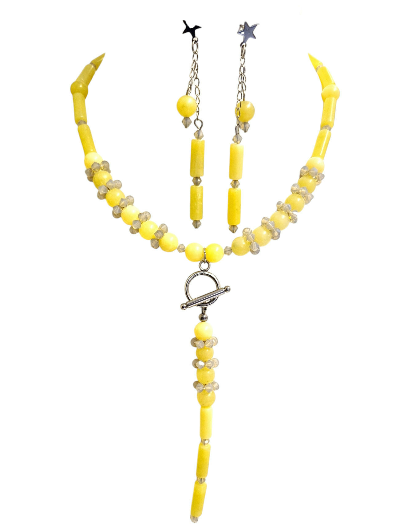 Olive Jade Necklace Set 
