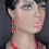 Thumbnail: Red Opaque Necklace Set 