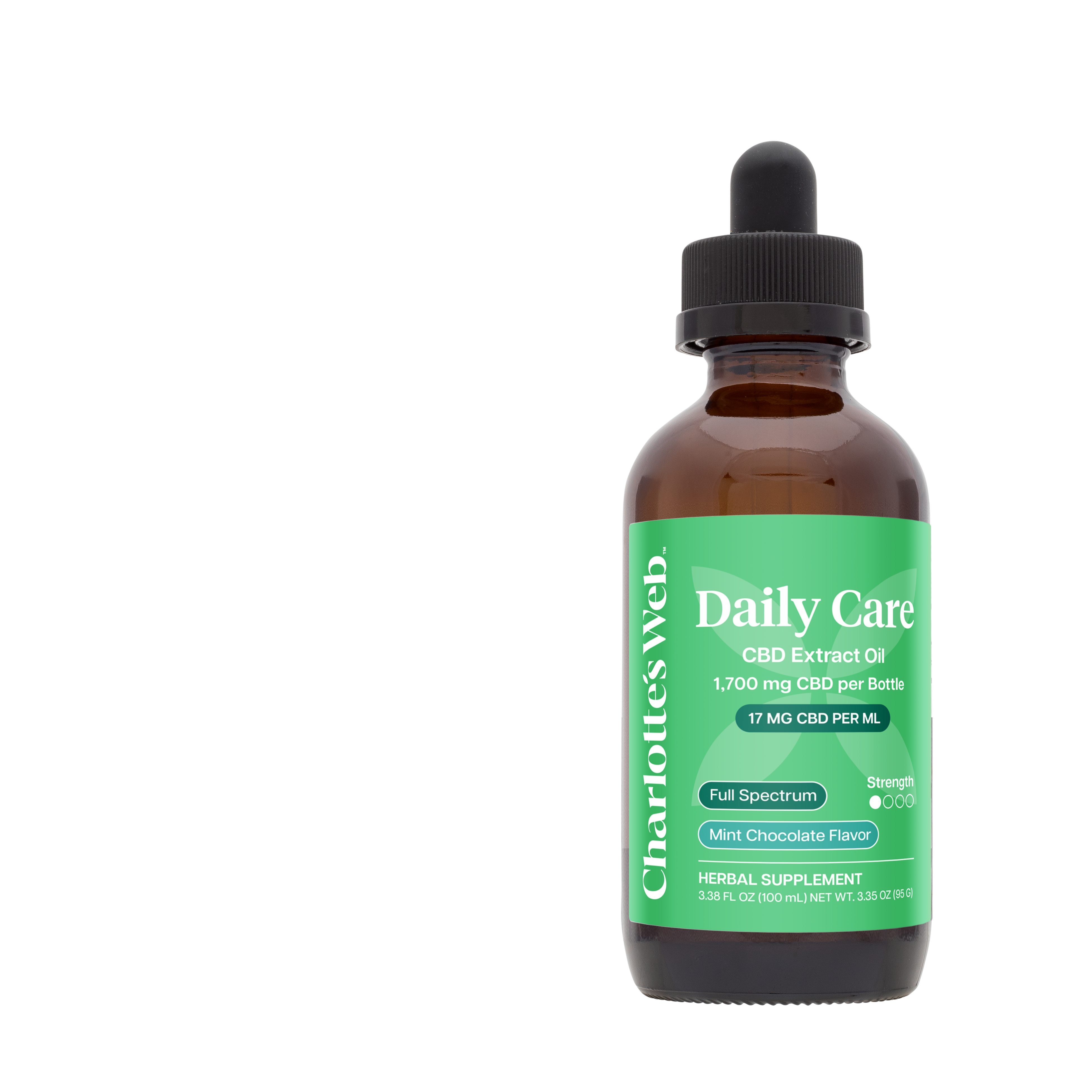 Daily Care Full Spectrum CBD Oil (Mint Chocolate, 17mg, 100mL)