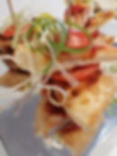 Triple pizza skewers