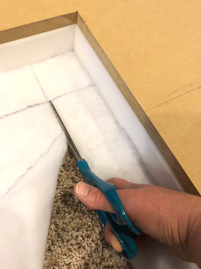 And up close view of cutting cushioning.