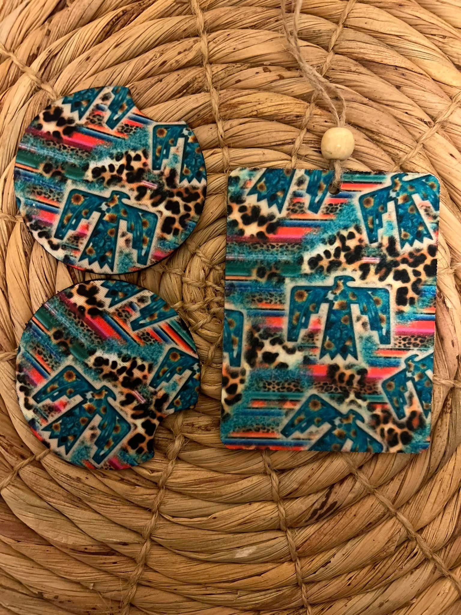 Thunderbird Car Freshener & Car coasters