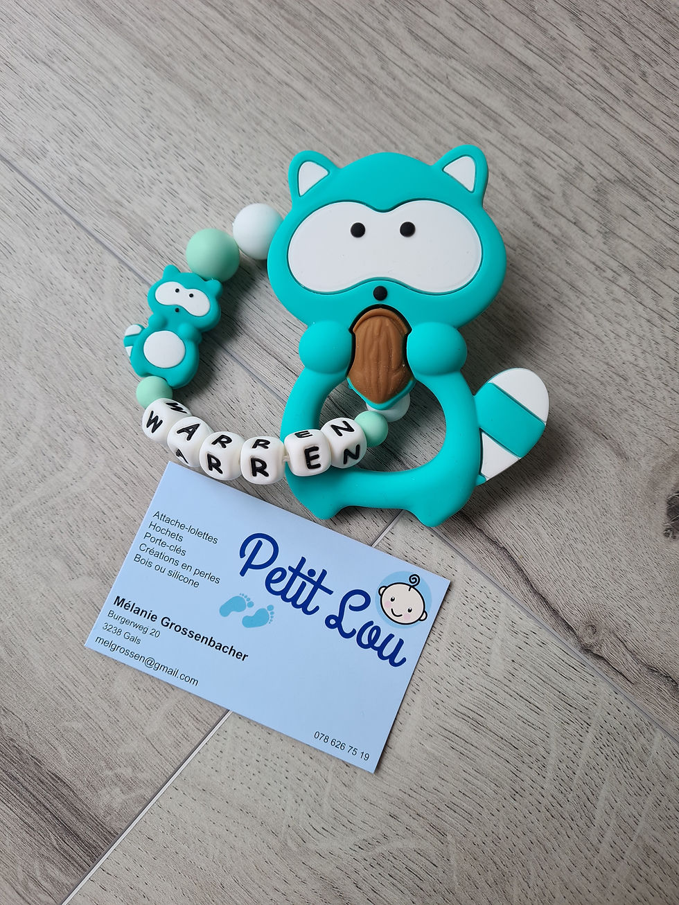 raton laveur turquoise