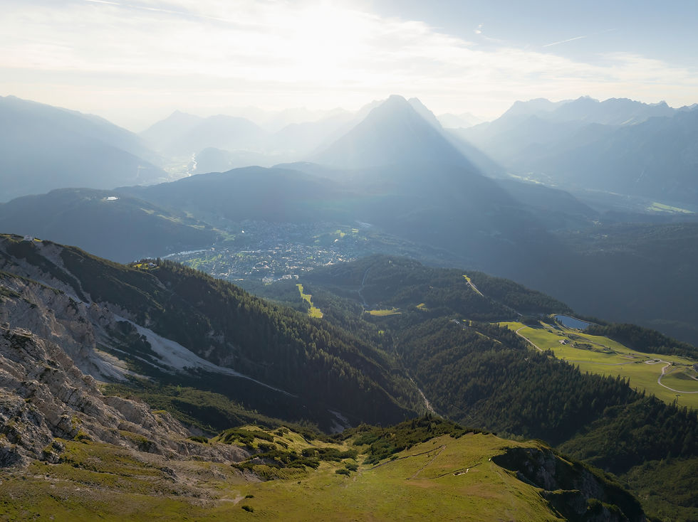 Ausblick vom Panorama-Klettersteig zur Seefelder Spitze