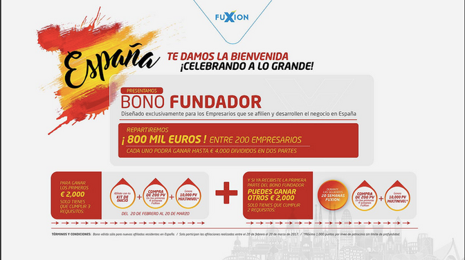 BONO FUNDADOR FuXion® ESPAÑA!!