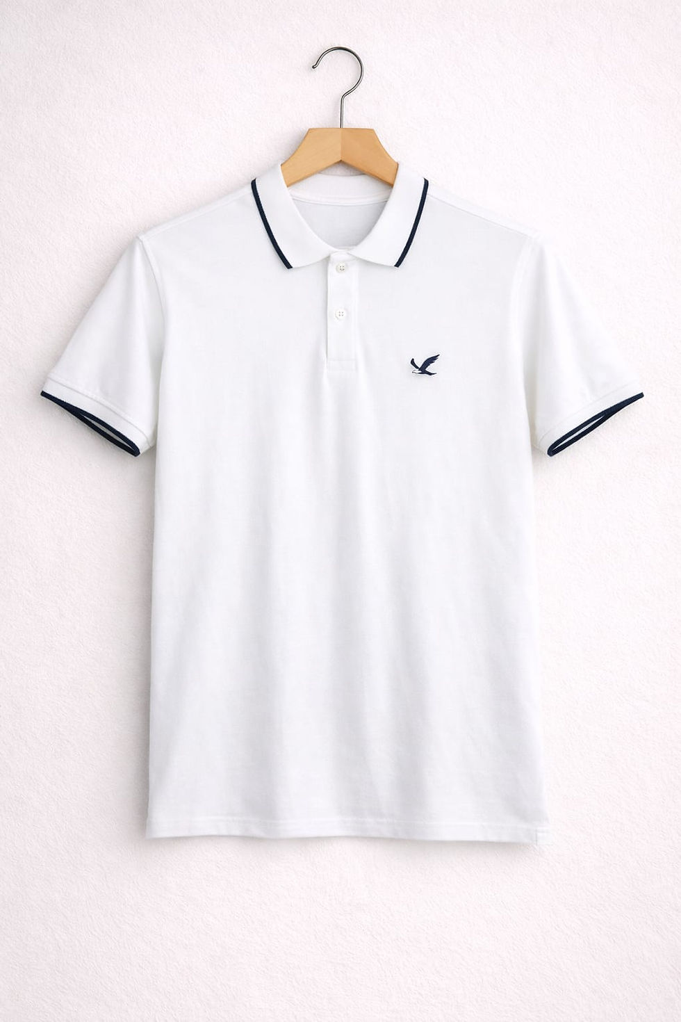 Thumbnail: Cotton White Polo Tshirt