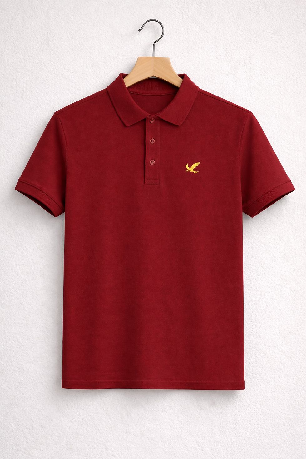 Thumbnail: Cotton Maroon Polo Tshirt