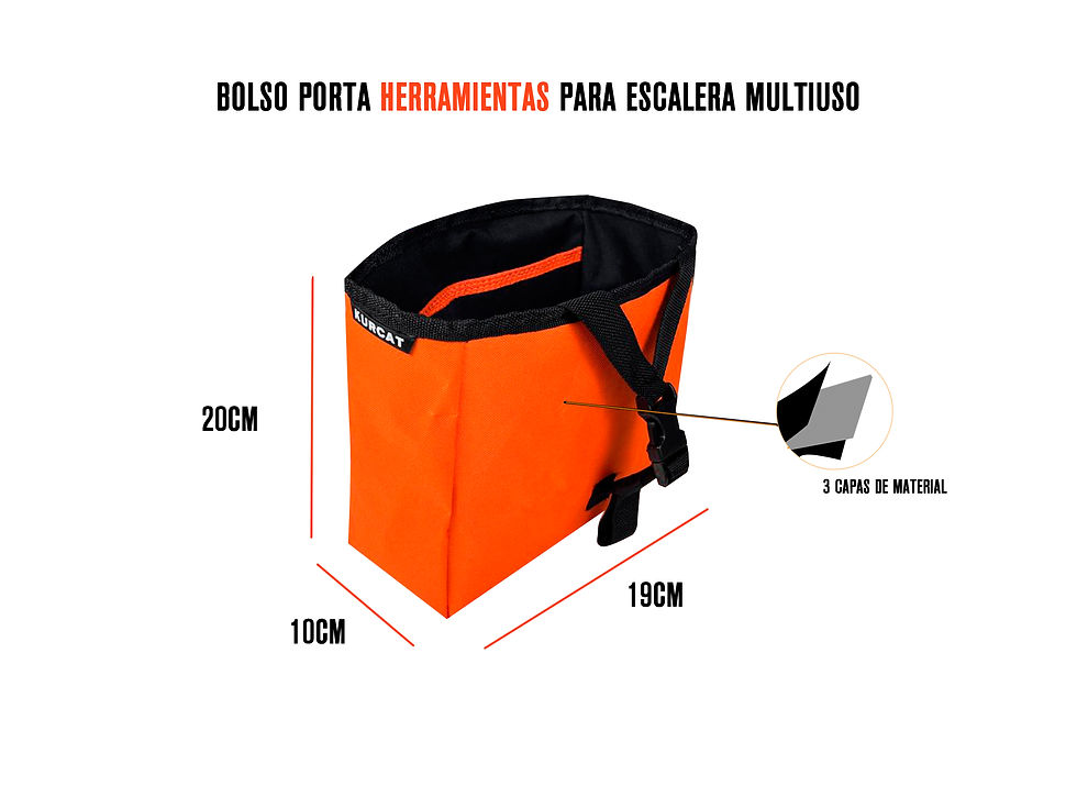 Miniatura: Bolso porta herramientas para escalera