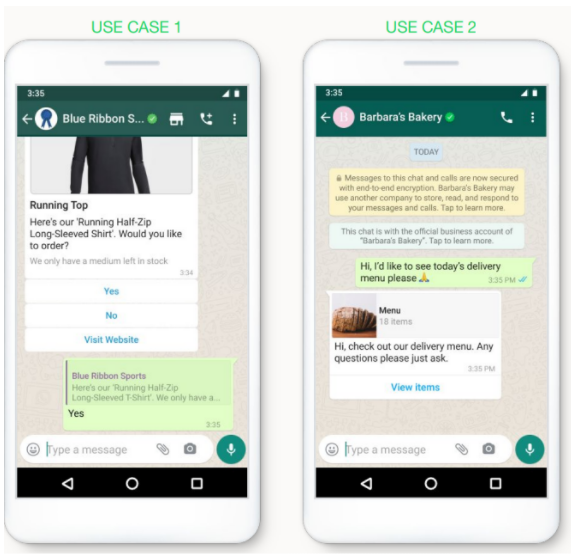Product Information on WhatsApp