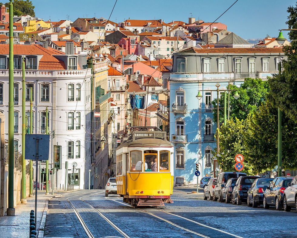 Tram on line 28 in Lisbon by Sean3810 from Getty Images
