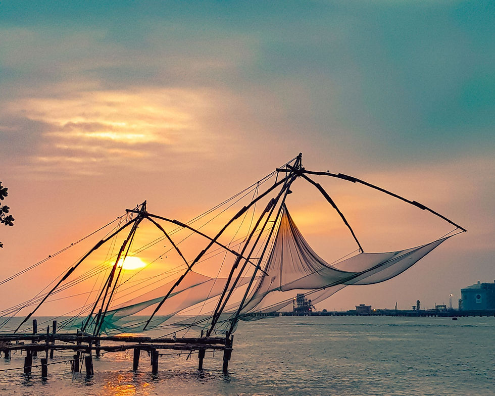 Fishing Nets in Kochi. CHEENAVALA IN KOCHI by ©AMJAD PHOTOGRAPHY from Getty Images Pro.
